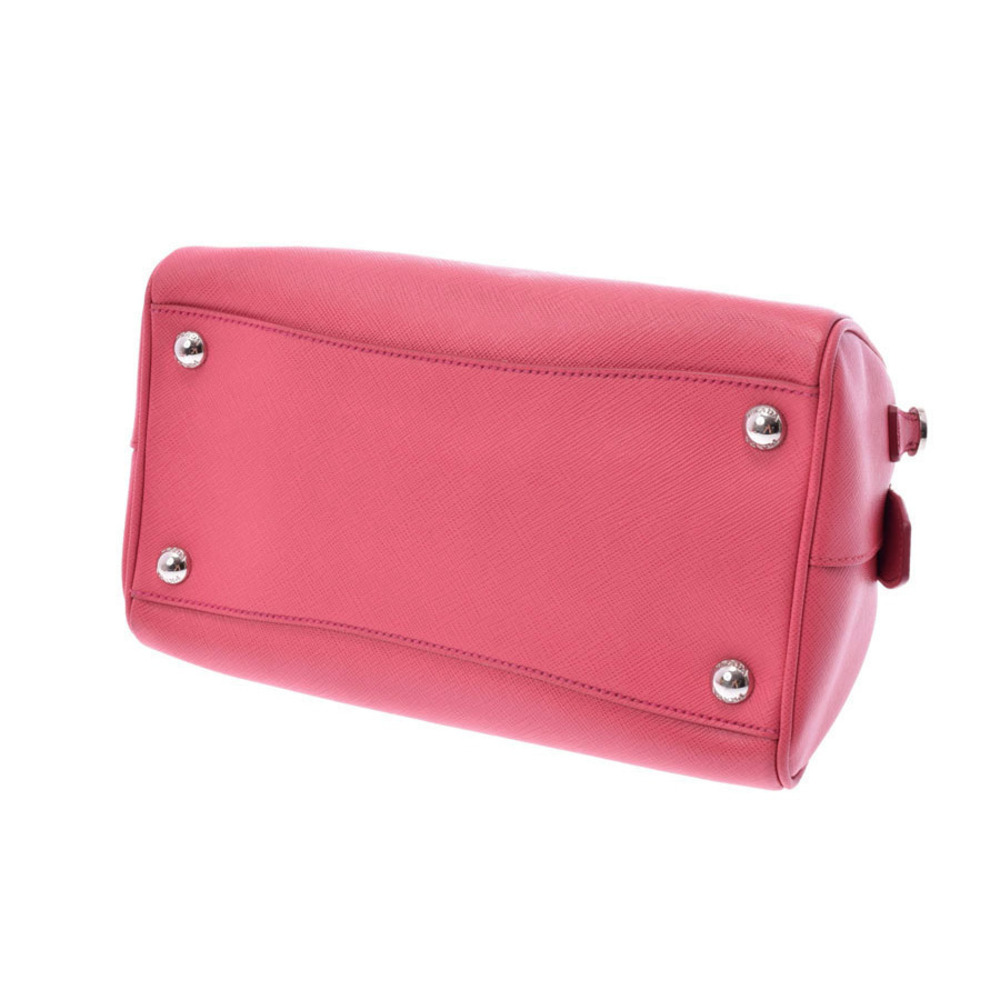 Prada bag Peonia pink Saffiano bowling leather Lux - Picture 5 of 11